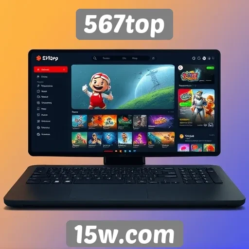 Navegação e interface do usuário no 567top